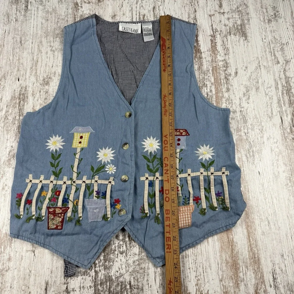 Vintage Women's Studio Collection Women's Spring Garden Teacher Vest Size L - Picture 6 of 7
